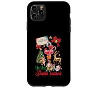 Carcasa para iPhone 11 Pro MAX Tis The Damn Season Santa Reno Elfo Cóctel Navidad