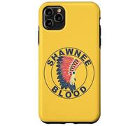 Carcasa para iPhone 11 Pro MAX Tocado de Sangre de Shawnee, raíces Indias orgullosas de los nativos Americanos