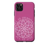 Carcasa para iPhone 11 Pro MAX Todo es Brahman, Todo es uno, Yoga, Unicidad, Mandala Art