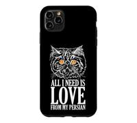 Carcasa para iPhone 11 Pro MAX Todo lo Que Necesito es Amor de mi Gato Persa