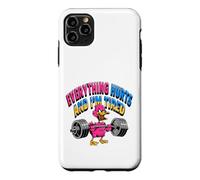 Carcasa para iPhone 11 Pro MAX Todo me Duele, Estoy Cansado, Divertido Pato de Gimnasio