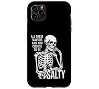 Carcasa para iPhone 11 Pro MAX Todos Estos sabores y tú eliges Salty Funny Skull