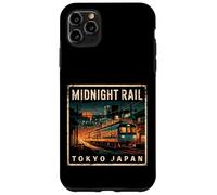 Carcasa para iPhone 11 Pro MAX Tokio Japón Midnight Train Vintage Rail Otaku Fan Souvenir