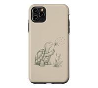 Carcasa para iPhone 11 Pro MAX Tortuga Lovers Soplando Diente de León Naturaleza Cottagecore Gráfico