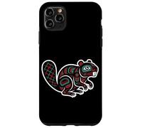 Carcasa para iPhone 11 Pro MAX Tótem Constructor de espíritu Castor Estilo noroeste del Pacífico