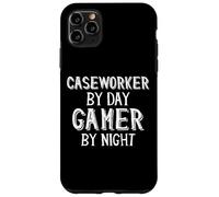 Carcasa para iPhone 11 Pro MAX Trabajador Social de día Jugador de Noche Trabajador de Caso de Servicios sociales