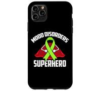 Carcasa para iPhone 11 Pro MAX Trastornos del Estado de ánimo Superhero Warrior Fighter Cinta Verde Lima