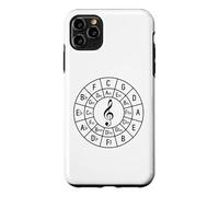 Carcasa para iPhone 11 Pro MAX Treble Clef Circle of Fifths - Camiseta de Regalo para músico