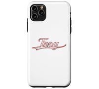 Carcasa para iPhone 11 Pro MAX Troy New York Michigan Vintage Varsity Distressed Throwback