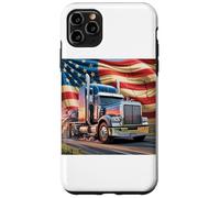 Carcasa para iPhone 11 Pro MAX Truck Driver Trucker Camiseta Hombre Papá Big Rig American