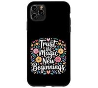 Carcasa para iPhone 11 Pro MAX Trust The Magic of New Beginnings Citas Inspiradoras -