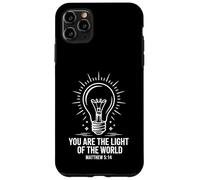 Carcasa para iPhone 11 Pro MAX Tú Eres la luz del Mundo Mateo 5:14 Seguidor de Cristo