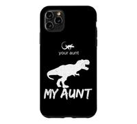Carcasa para iPhone 11 Pro MAX Tu tía, mi tía, Gracioso Lagarto, Linda tía, Familia de Dinosaurios