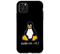 Carcasa para iPhone 11 Pro MAX Tux Linux Penguin - sudo RM -RF/computadoras informáticas