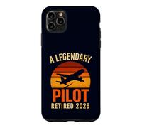 Carcasa para iPhone 11 Pro MAX Un piloto Legendario se jubiló 2026 Vintage Aviation Retirement