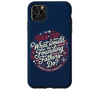 Carcasa para iPhone 11 Pro MAX USA 250 Padres Fundadores Revolución Patriota