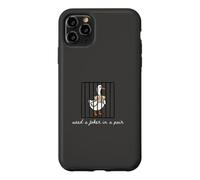 Carcasa para iPhone 11 Pro MAX Usado un Joker En Un Par Mahjong Jugando Mahjong Lovers Goose