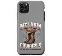 Carcasa para iPhone 11 Pro MAX Vaquera Negra Rodeo Occidental melanina Historia Negra Texas
