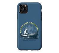 Carcasa para iPhone 11 Pro MAX ¡Ve a Encontrar tu Aventura! Oso Polar, Estrellas y exploración en Canoa