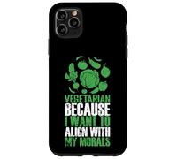 Carcasa para iPhone 11 Pro MAX Vegetariano Alinear con Mi Moral Estilo De Vida Verde