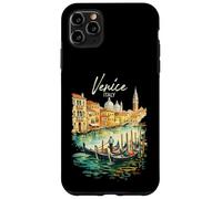 Carcasa para iPhone 11 Pro MAX Venecia Góndola Italia Viaje Souvenir Acuarela
