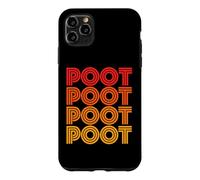 Carcasa para iPhone 11 Pro MAX Ventilador de Sonido Poot, Divertido y Lindo, Favorito de Weird Noise Word