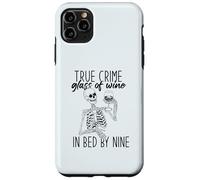 Carcasa para iPhone 11 Pro MAX Verdadero Crime Copa DE Vino EN LA Cama por Nueve Esqueleto Fan Meme