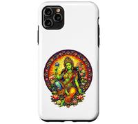 Carcasa para iPhone 11 Pro MAX Verde Tara Tibetano Budismo Diosa Antigua Vitral