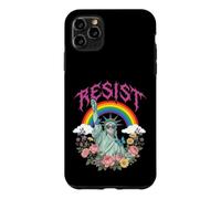 Carcasa para iPhone 11 Pro MAX Vibrante Resist Lady Liberty Rainbow Floral Graphic