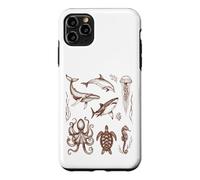 Carcasa para iPhone 11 Pro MAX Vida Marina Criaturas oceánicas Historia Natural