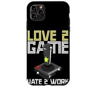 Carcasa para iPhone 11 Pro MAX Vieja Escuela Adulto Gamer Amor 2 Juego Odio 2 Trabajo