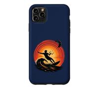 Carcasa para iPhone 11 Pro MAX Viento Infinito y energía oceánica Kitesurf Atardecer