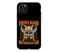 Carcasa para iPhone 11 Pro MAX Viking Blood Runs Through my Veins Norse Nordic Mythology