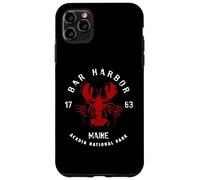 Carcasa para iPhone 11 Pro MAX Vintage Acadia National Park Bar Harbor Maine Langosta Divertido