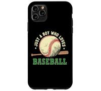 Carcasa para iPhone 11 Pro MAX Vintage Baseball Lover, Just A Boy Who Loves Baseball