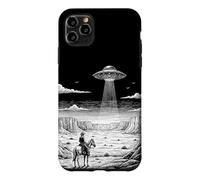 Carcasa para iPhone 11 Pro MAX Vintage Cowboy UFO Encuentro Retro Western Desert Country