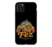 Carcasa para iPhone 11 Pro MAX Vintage Fez Marruecos Viaje Souvenir Monumento Regalo