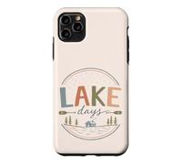 Carcasa para iPhone 11 Pro MAX Vintage Junto al Lago cabaña Paddle Fin de Semana Ambiente del Lago