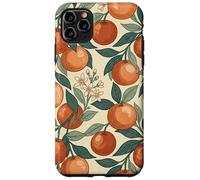 Carcasa para iPhone 11 Pro MAX Vintage Orange Fruit and Blossom Botanical Pattern