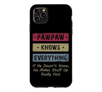 Carcasa para iPhone 11 Pro MAX Vintage Pawpaw Knows Everything Dad Father Father's Day