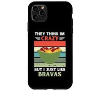 Carcasa para iPhone 11 Pro MAX Vintage Piensan Que Estoy Loco Pero Me Gusta Bravas Lover
