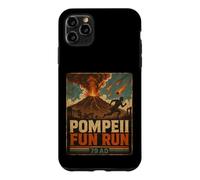 Carcasa para iPhone 11 Pro MAX Vintage Pompeya Diversión Run Antigua Roma Volcán Erupción Humor