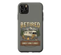 Carcasa para iPhone 11 Pro MAX Vintage Retired RV Camping Camper Fishing Outdoors