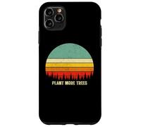 Carcasa para iPhone 11 Pro MAX Vintage Retro Style 80s Happy Pine Trees Plant More Trees