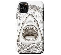 Carcasa para iPhone 11 Pro MAX Vintage Shark Compass Ocean Explorer - Mapa náutico