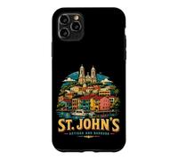 Carcasa para iPhone 11 Pro MAX Vintage St Johns Antigua y Barbuda Viaje Monumento Regalo