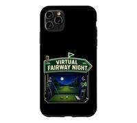 Carcasa para iPhone 11 Pro MAX Virtual Fairway Night Golf Interior Simulador