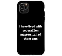 Carcasa para iPhone 11 Pro MAX Vivió con Varios Maestros Zen, Todos Ellos Gatos diseñan para