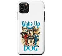 Carcasa para iPhone 11 Pro MAX Wake Up Dog Lover Canine Collage Pop Art Gráfico