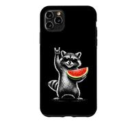 Carcasa para iPhone 11 Pro MAX Watermelon Raccoon Rock On Summer Vibe Men Women Kids